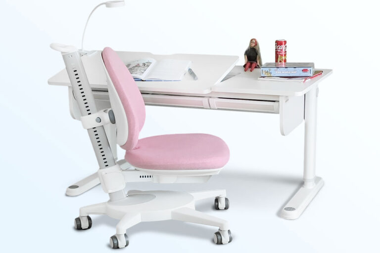 ergonomischer, höhenverstellbarer Kinderdrehstuhl SINO rosa / SALTO Kindermöbel München / Moll