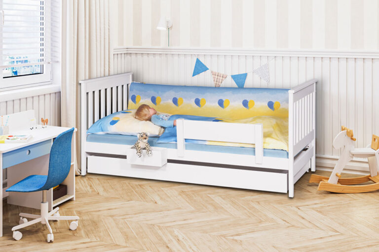 DOPYO das Kinderbett mit Schublade oder Gästebett / massives Buchenholz / SALTO Kindermöbel München