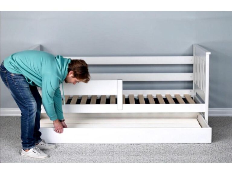 DOPYO das Kinderbett mit Schublade oder Gästebett / massives Buchenholz / SALTO Kindermöbel München